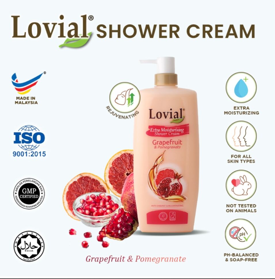 GRAPE FRUIT AND POMEGRANATE SHOWER CREAM