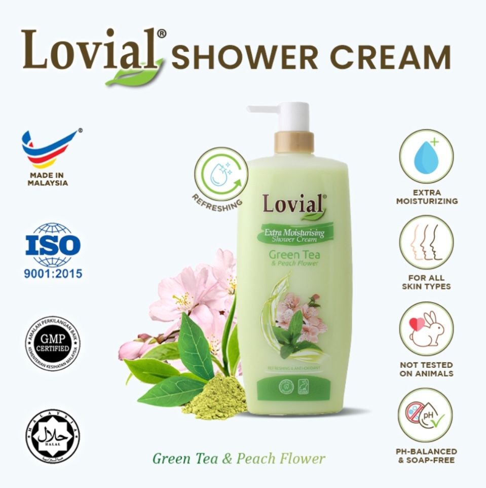 GREEN TEA AND PEACH FLOWER SHOWER CREAM